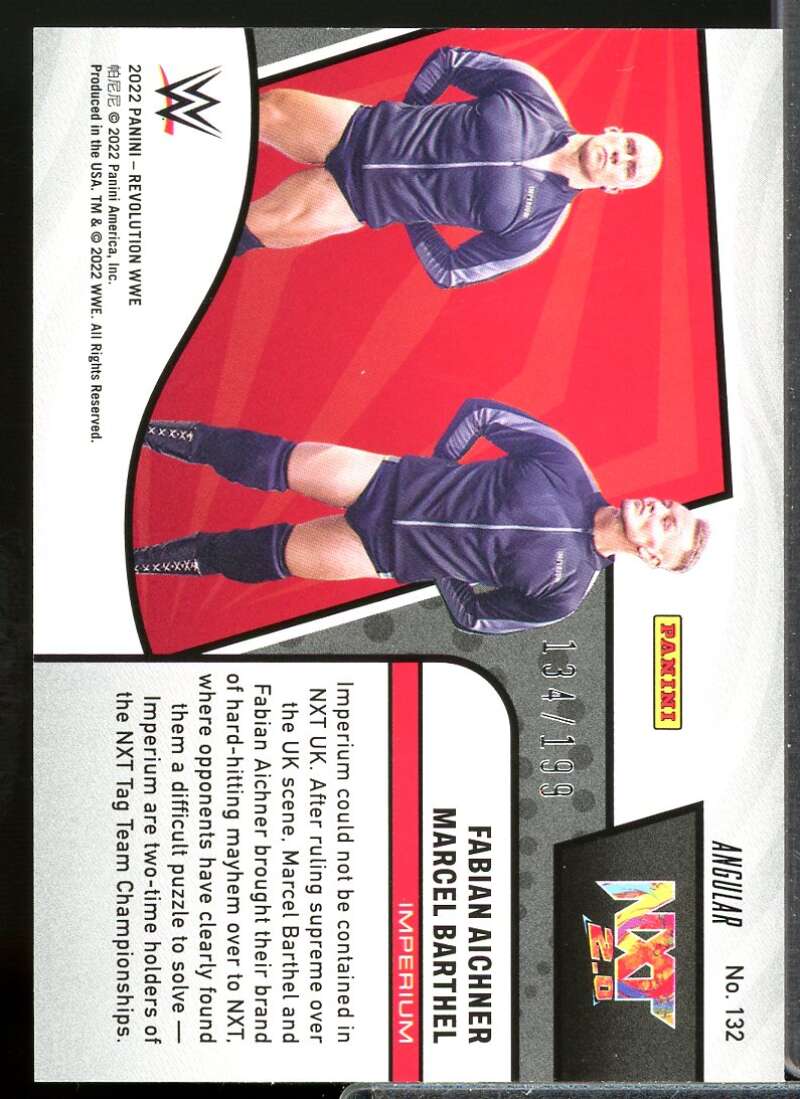 Fabian Aichner/Ludwig Kaiser Card 2022 Revolution WWE Angular #132  Image 2
