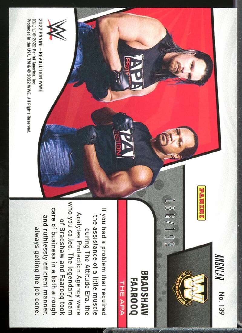 Bradshaw/Faarooq Card 2022 Revolution WWE Angular #139  Image 2