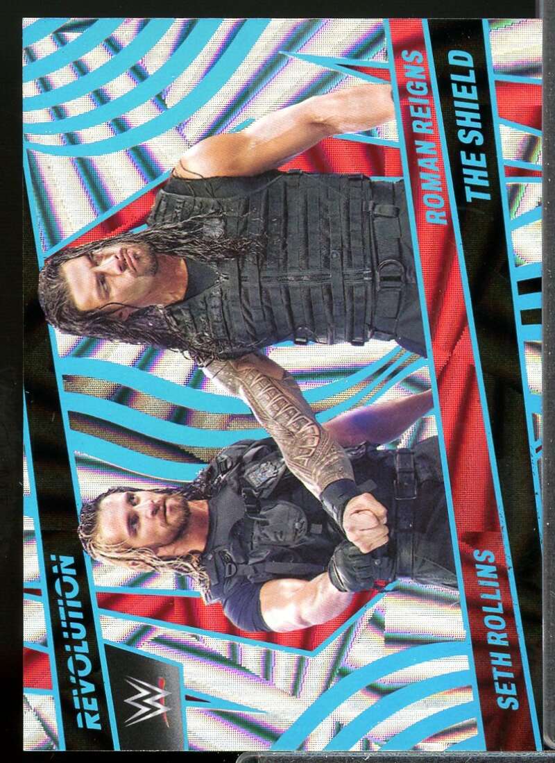Roman Reigns/Seth Freakin Rollins Card 2022 Revolution WWE Angular #144  Image 1
