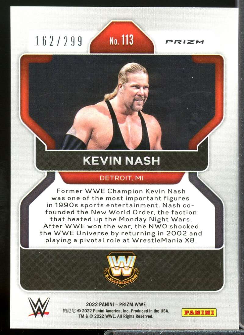 Kevin Nash Card 2022 Panini Prizm WWE Prizms Red #113  Image 2