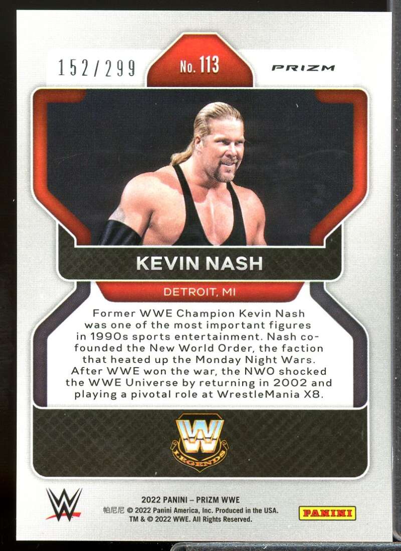 Kevin Nash Card 2022 Panini Prizm WWE Prizms Red #113  Image 2