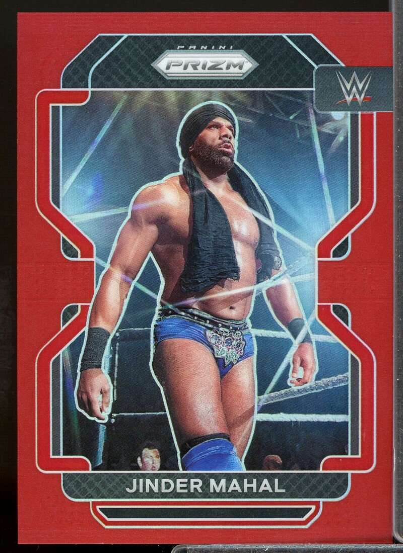 Jinder Mahal Card 2022 Panini Prizm WWE Prizms Red #132  Image 1