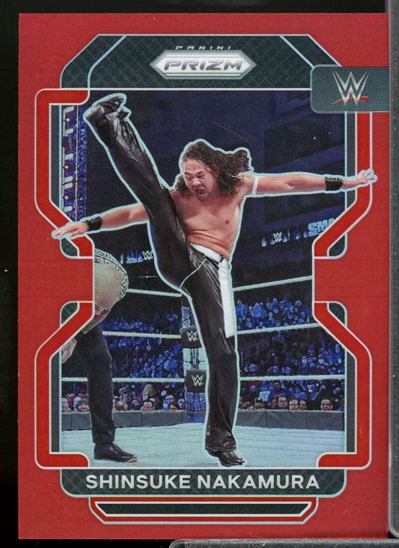 Shinsuke Nakamura Card 2022 Panini Prizm WWE Prizms Red #138  Image 1