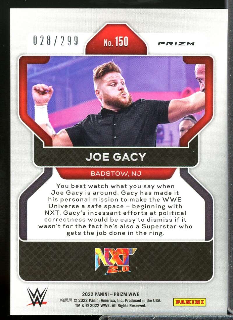 Joe Gacy Card 2022 Panini Prizm WWE Prizms Red #150  Image 2