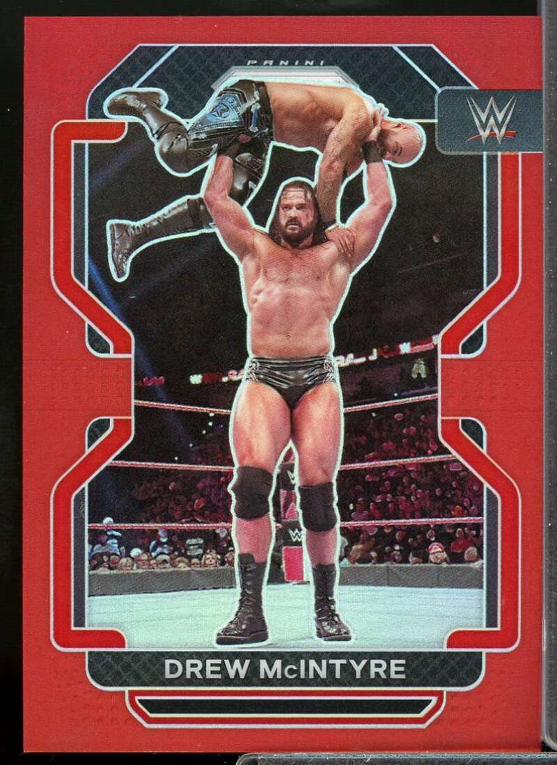 Drew McIntyre Card 2022 Panini Prizm WWE Prizms Red #155  Image 1