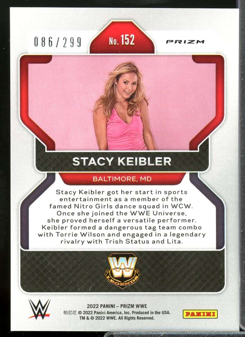 Stacy Keibler Card 2022 Panini Prizm WWE Prizms Red #152  Image 2