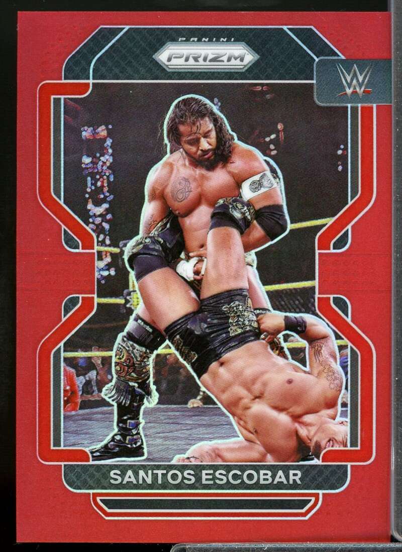 Santos Escobar Card 2022 Panini Prizm WWE Prizms Red #160  Image 1