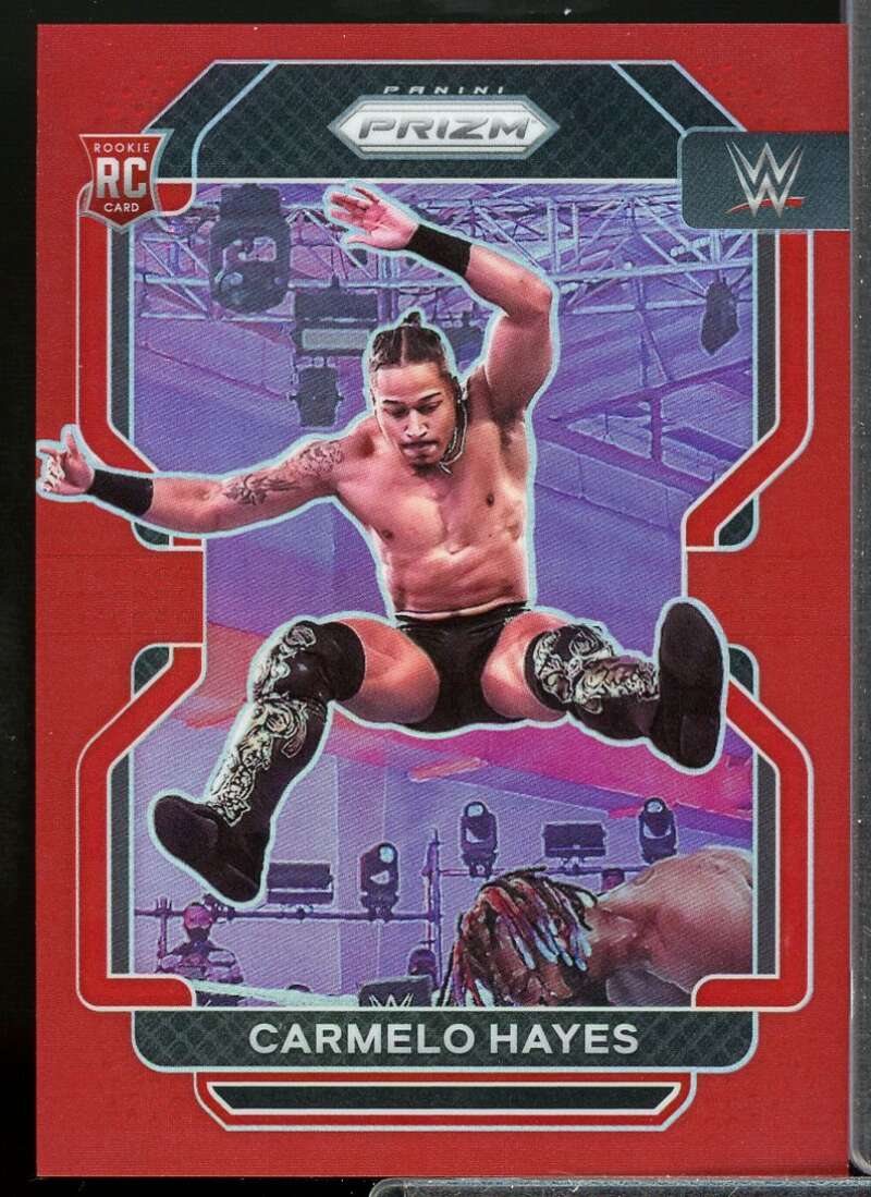 Carmelo Hayes Card 2022 Panini Prizm WWE Prizms Red #162  Image 1
