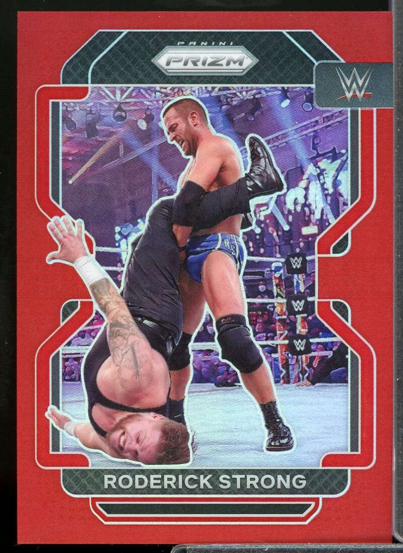 Roderick Strong Card 2022 Panini Prizm WWE Prizms Red #163  Image 1