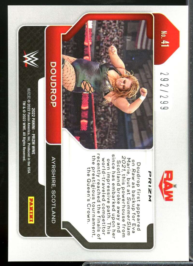Doudrop Card 2022 Panini Prizm WWE Prizms Red #41  Image 2