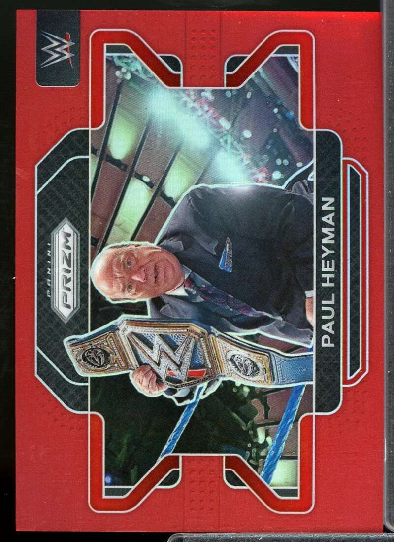 Paul Heyman Card 2022 Panini Prizm WWE Prizms Red #55  Image 1