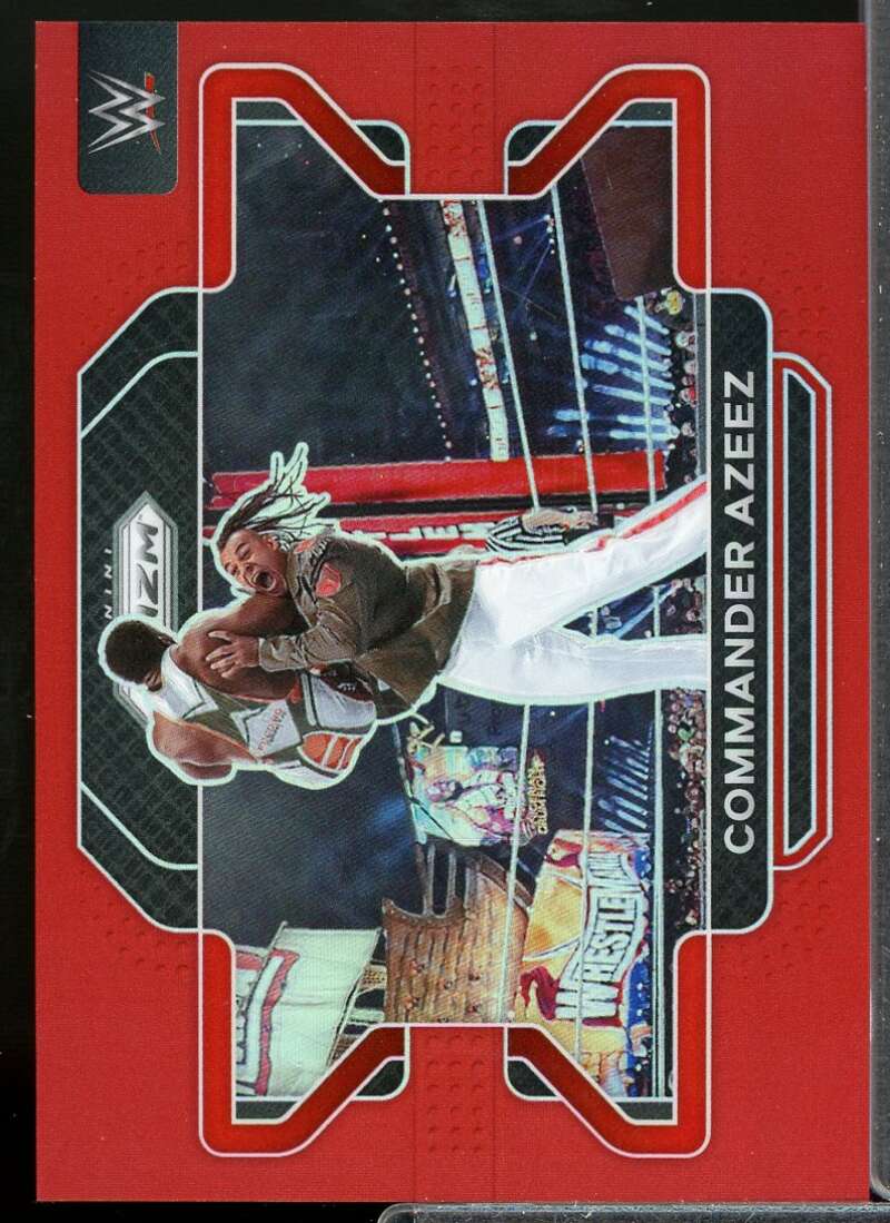 Commander Azeez Card 2022 Panini Prizm WWE Prizms Red #89  Image 1