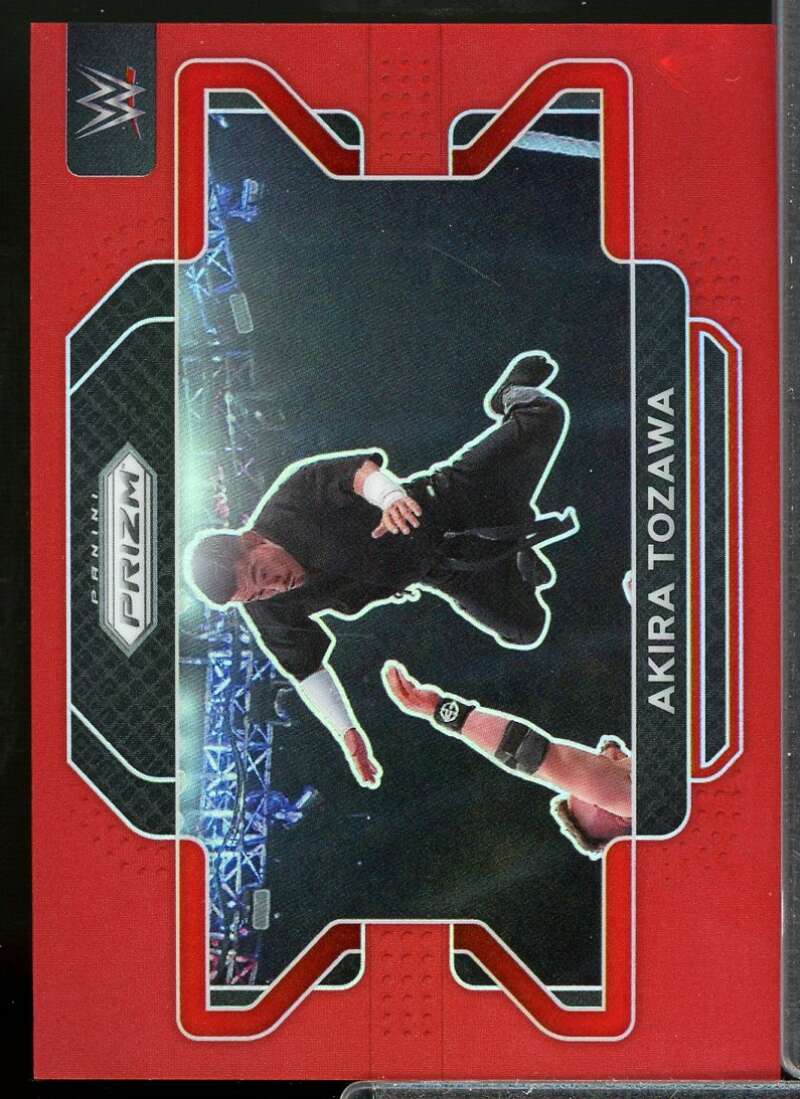 Akira Tozawa Card 2022 Panini Prizm WWE Prizms Red #27  Image 1