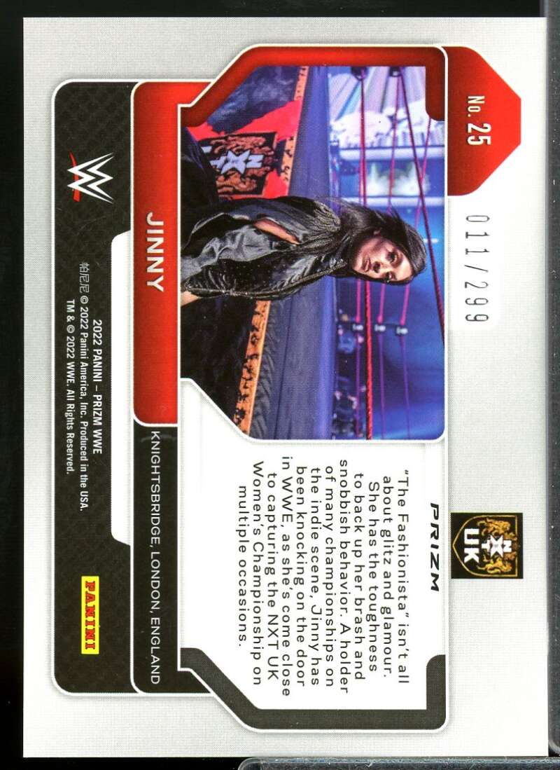 Jinny Card 2022 Panini Prizm WWE Prizms Red #25  Image 2