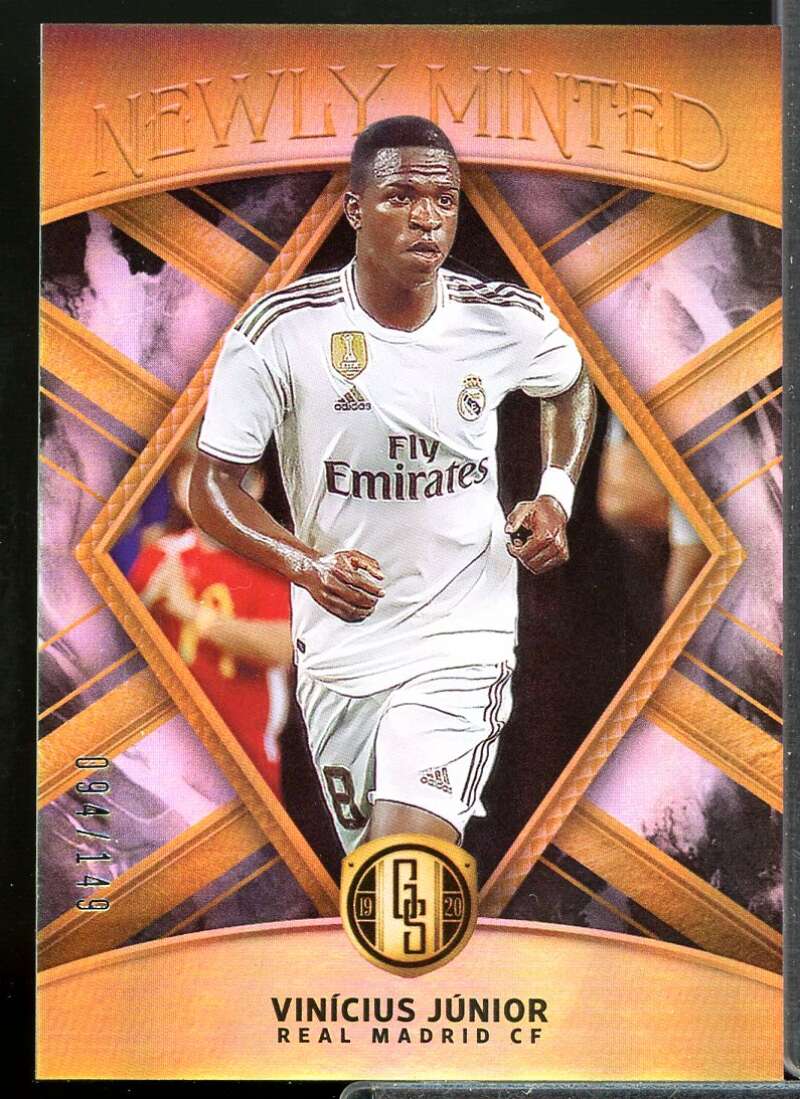 Vinicius Junior Card 2019-20 Panini FIFA Gold Standard Newly Minted #24  Image 1