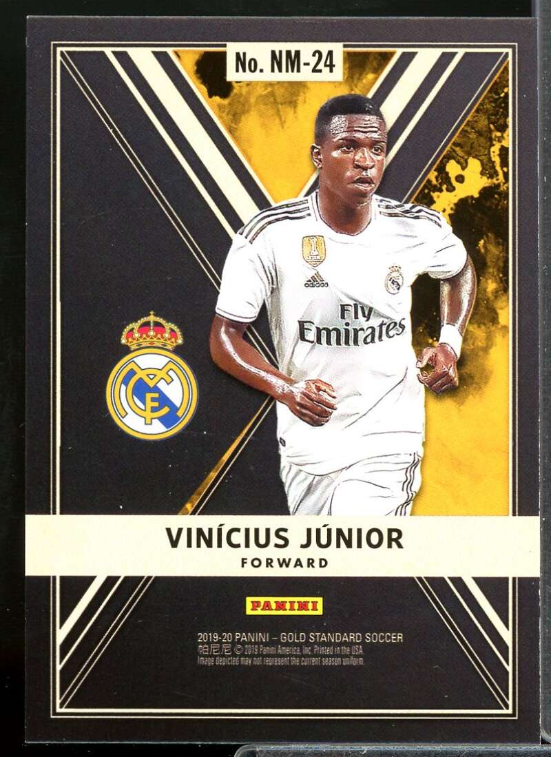 Vinicius Junior Card 2019-20 Panini FIFA Gold Standard Newly Minted #24  Image 2