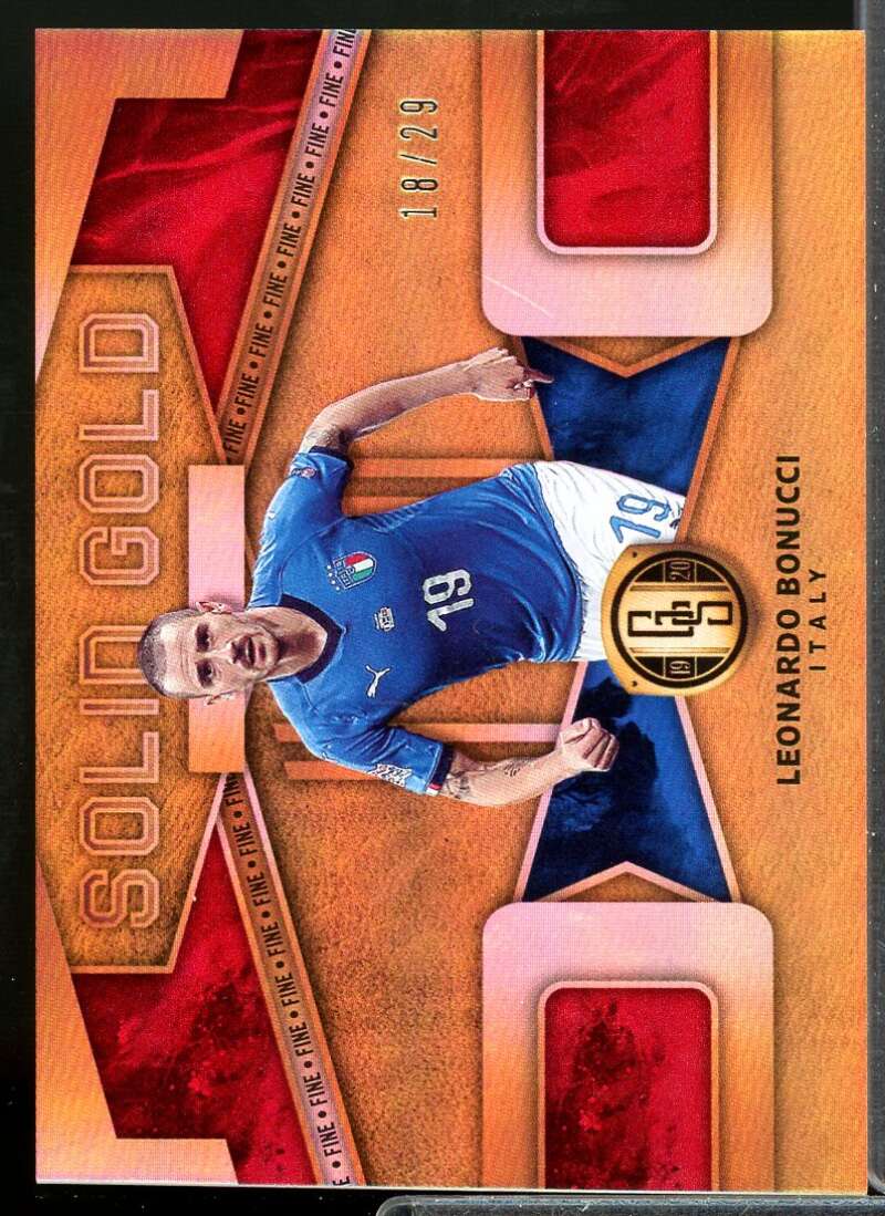 Leonardo Bonucci Card 2019-20 Panini FIFA Gold Standard Solid Gold Fine #14  Image 1