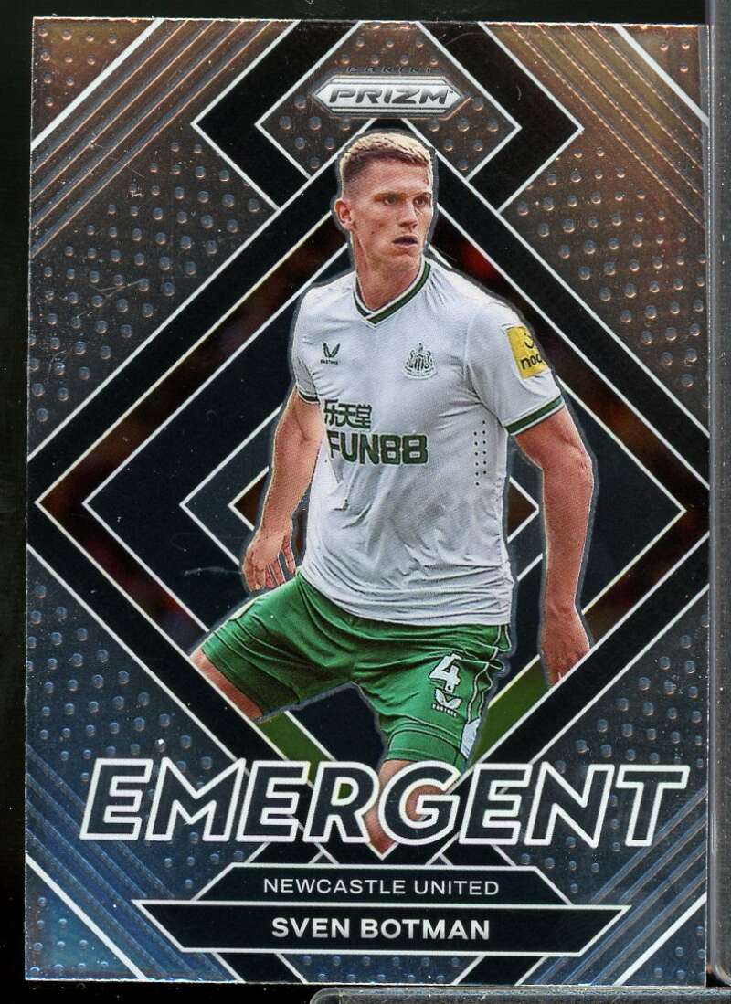 Sven Botman Card 2022-23 Panini Prizm English Premier League Emergent #12  Image 1