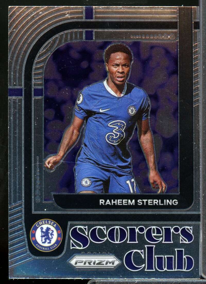 Raheem Sterling Card 2022 Panini Prizm World Cup Scorers Club #8  Image 1