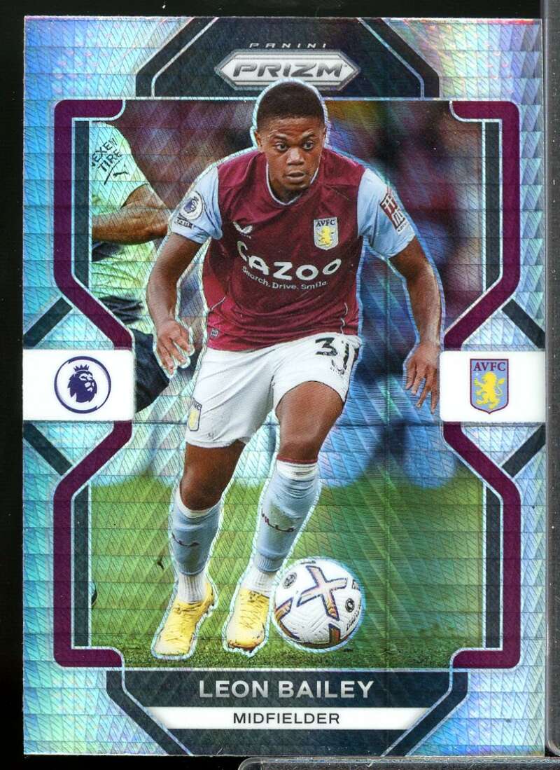 Leon Bailey Card 2022-23 Panini Prizm English Premier League Prizms Silver #276  Image 1