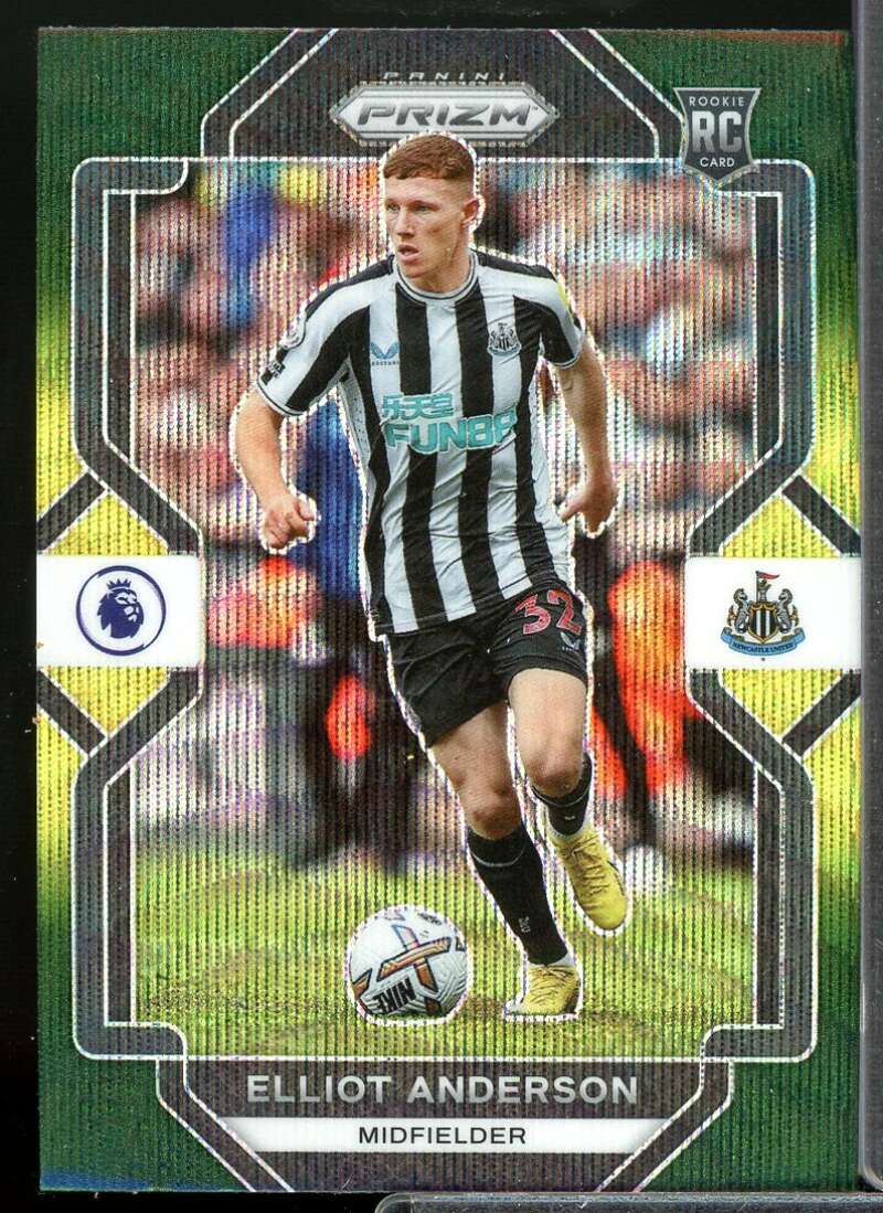 Elliot Anderson 2022-23 Prizm English Premier League Prizms Green Pulsar #182  Image 1