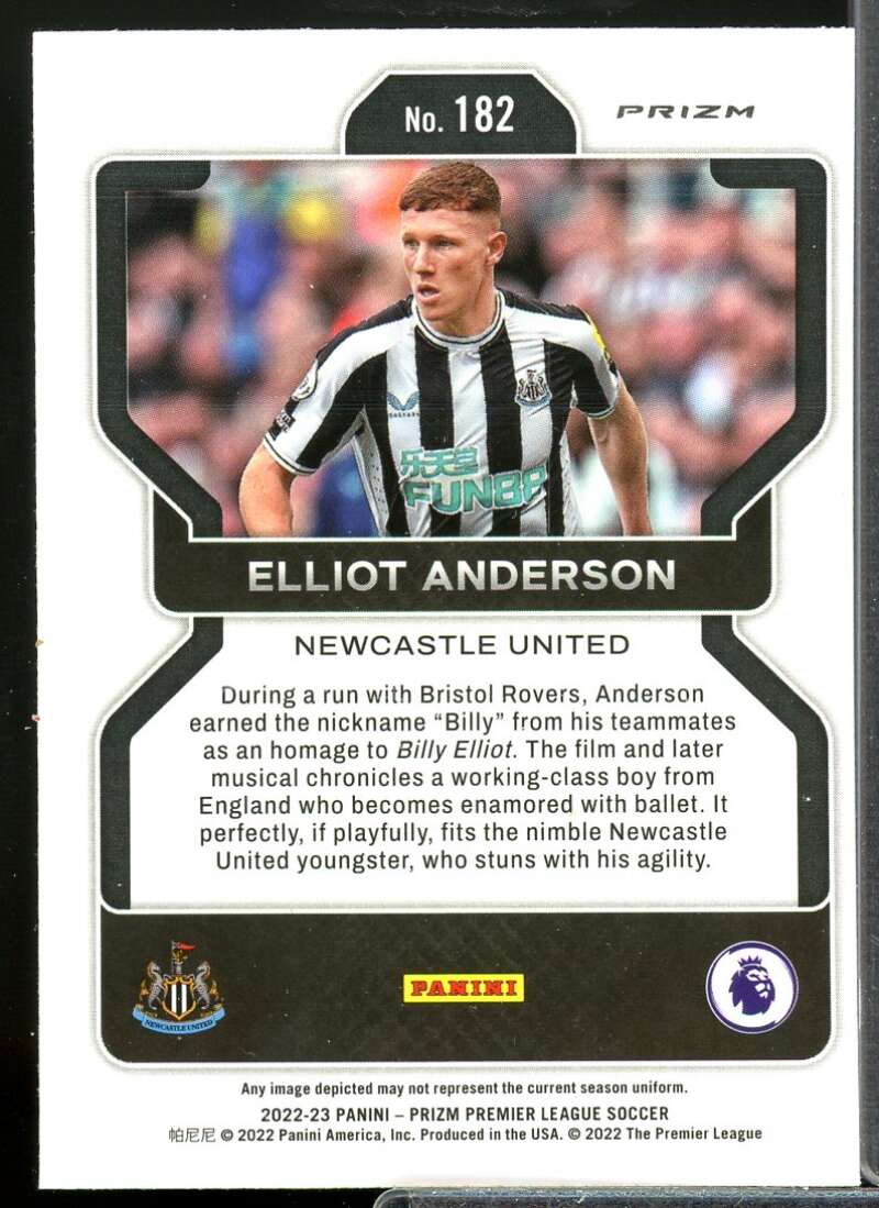 Elliot Anderson 2022-23 Prizm English Premier League Prizms Green Pulsar #182  Image 2