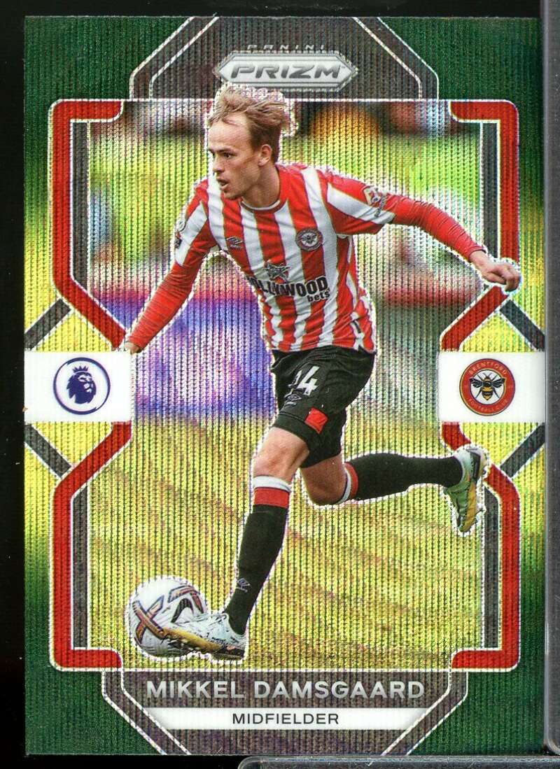 Mikkel Damsgaard 2022-23 Prizm English Premier League Prizms Green Pulsar #34  Image 1