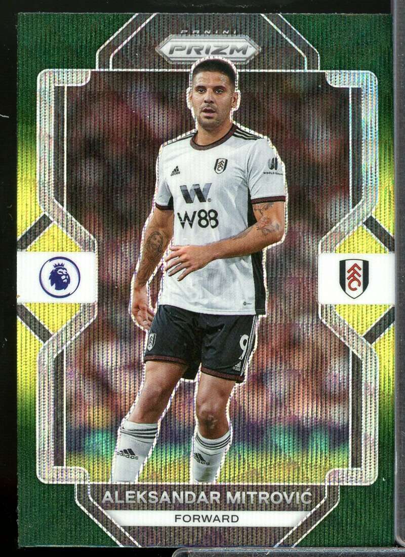 Aleksandar Mitrovic 2022 Prizm English Premier League Prizms Green Pulsar #61  Image 1
