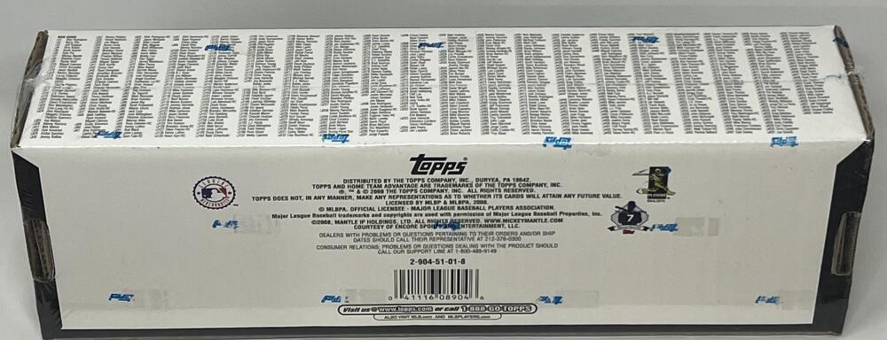 2008 Topps HTA Baseball Factory Set  Image 2