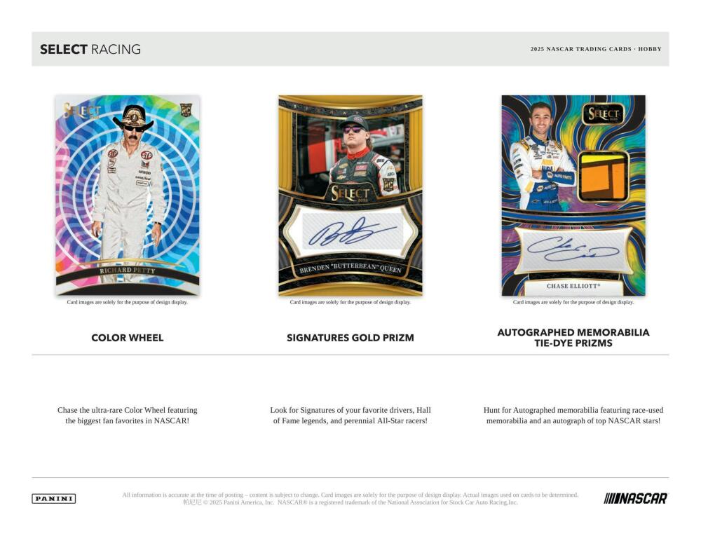 2025 Panini Select NASCAR Racing Hobby Box Image 4