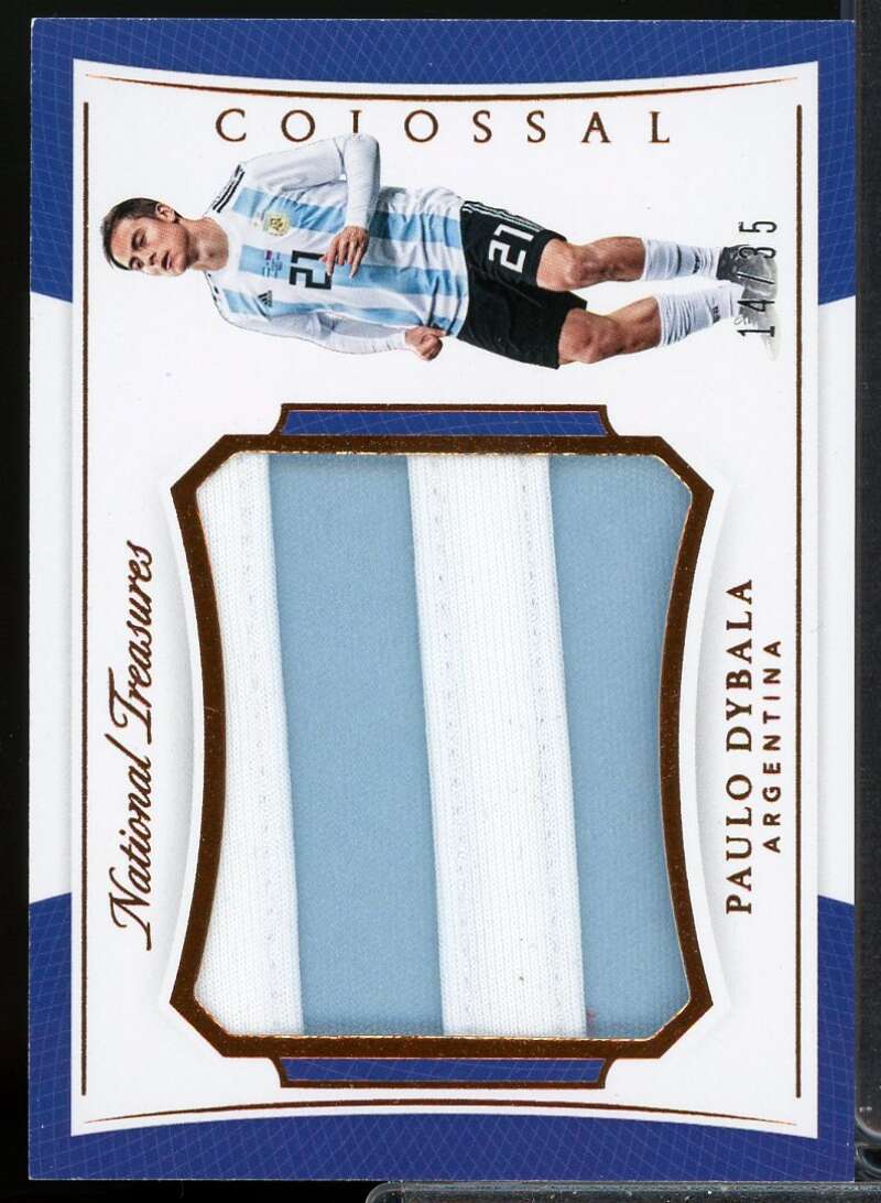 Paulo Dybala Card 2018 Panini National Treasures Colossal Materials Bronze #3  Image 1
