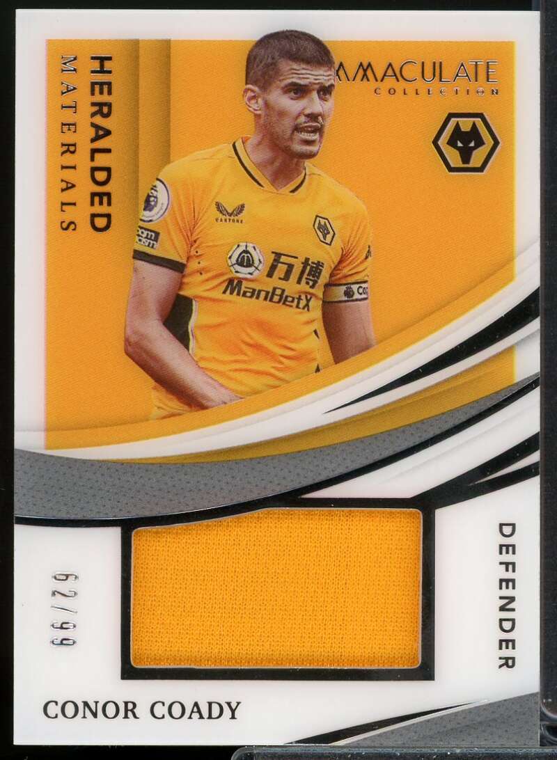 Conor Coady 2021 Immaculate Collection Heralded Materials Premier League #2  Image 1