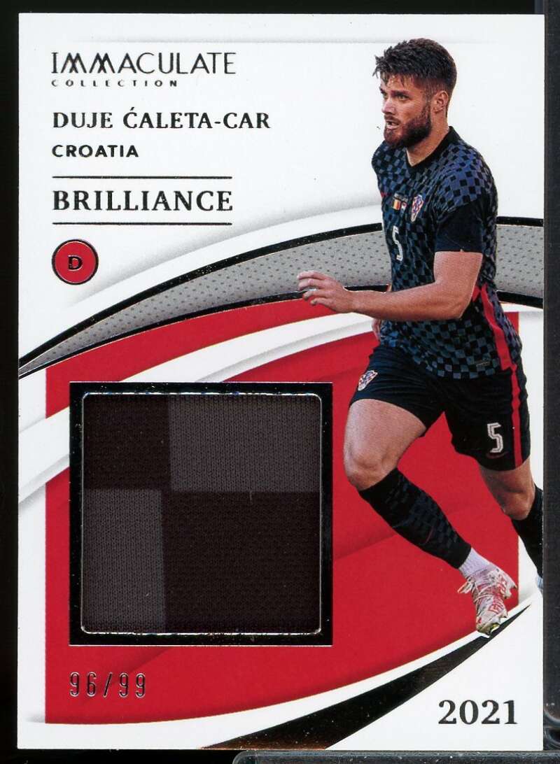 Duje Caleta-Car Card 2021 Immaculate Collection Brilliance #7  Image 1