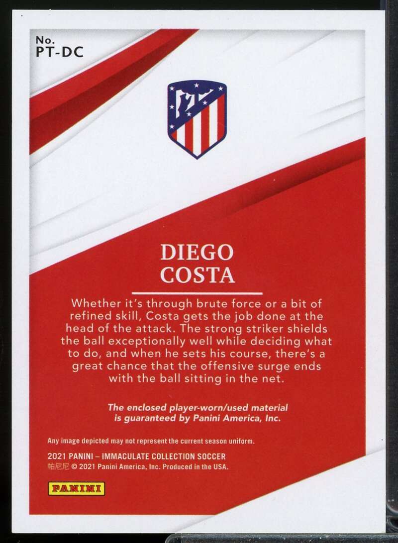 Diego Costa Card 2021 Immaculate Collection Patch Trios #5  Image 2