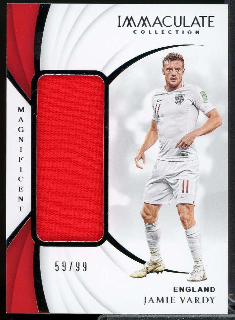 Jamie Vardy Card 2018-19 Immaculate Collection Magnificient Memorabilia #13  Image 1