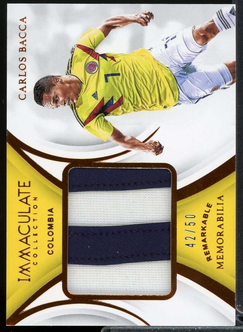 Carlos Bacca 2018-19 Immaculate Collection Remarkable Memorabilia Bronze #7  Image 1