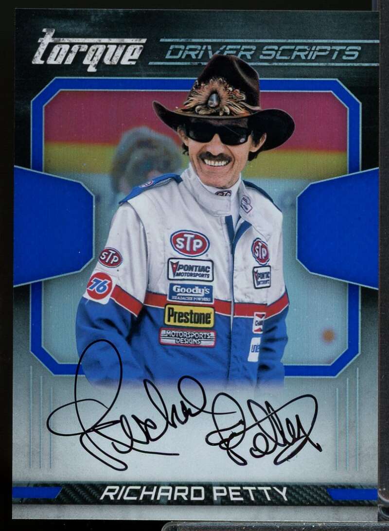 Richard Petty Card 2017 Panini Torque Driver Scripts Blue #28  Image 1