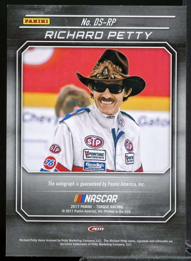 Richard Petty Card 2017 Panini Torque Driver Scripts Blue #28  Image 2