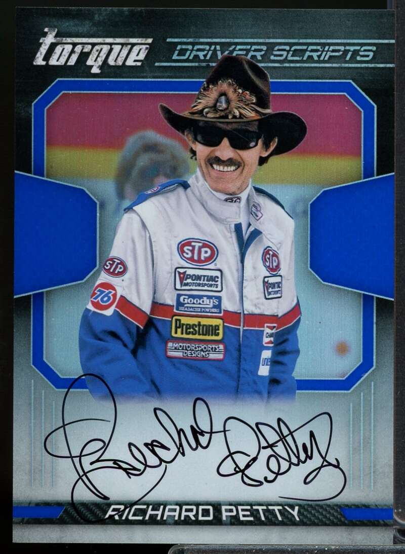 Richard Petty Card 2017 Panini Torque Driver Scripts Blue #28  Image 1