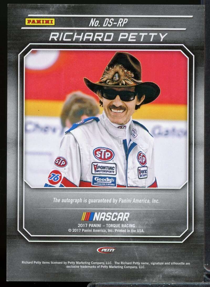 Richard Petty Card 2017 Panini Torque Driver Scripts Blue #28  Image 2