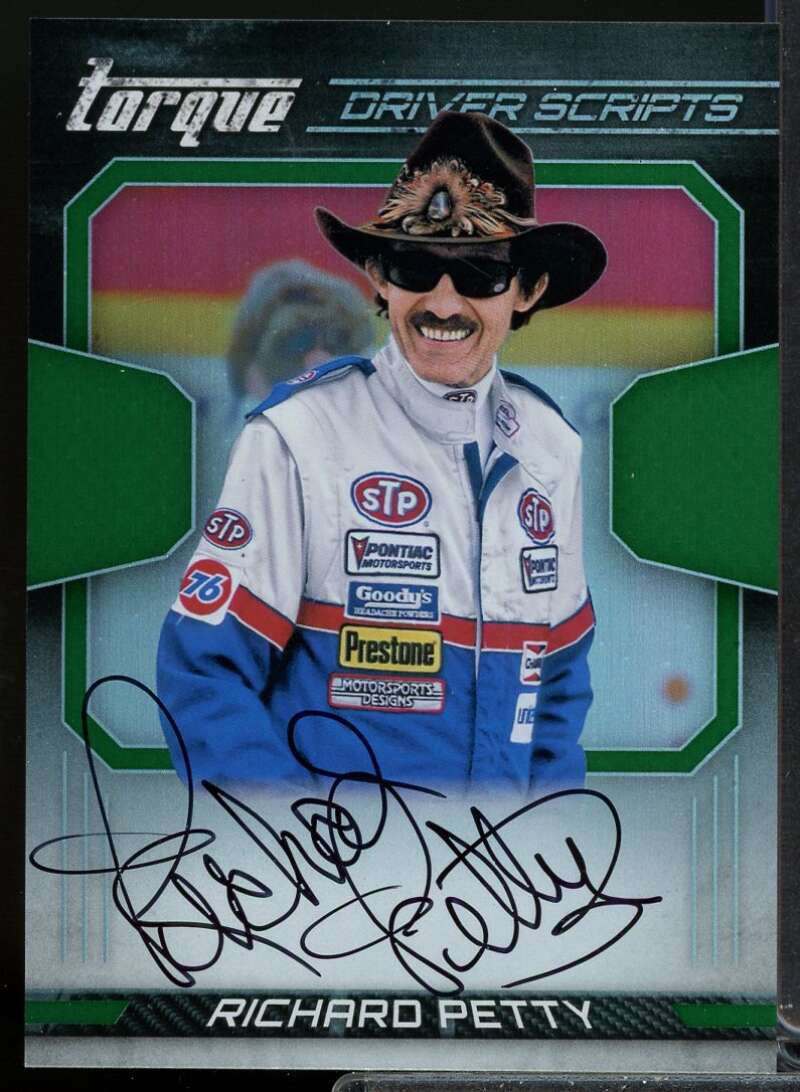 Richard Petty Card 2017 Panini Torque Driver Scripts Green #28  Image 1