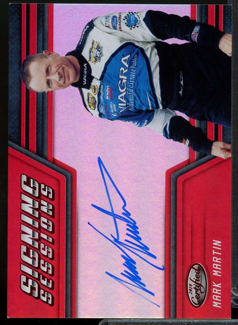 Mark Martin Card 2018 Certified Signing Sessions Red #18  Image 1