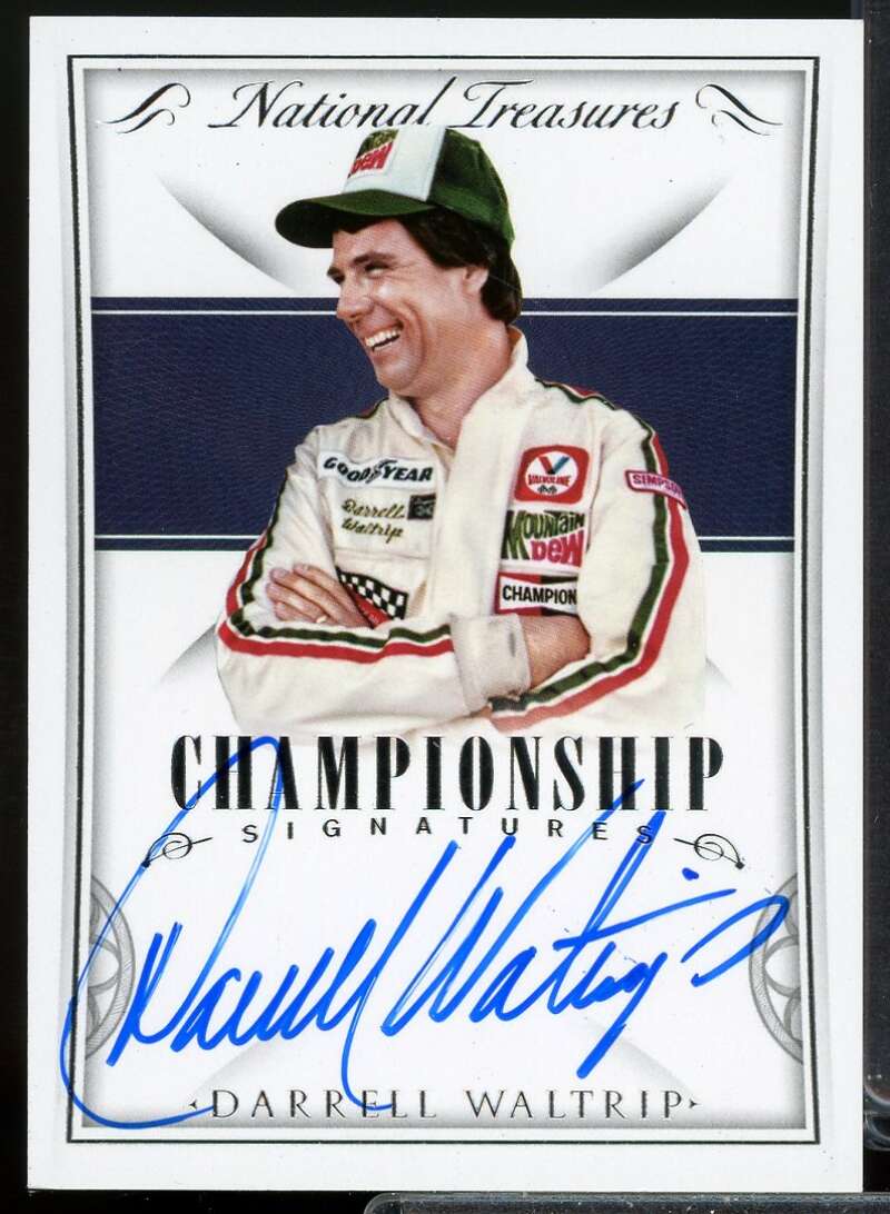 Darrell Waltrip Card 2016 National Treasures Championship Signatures Silver #2  Image 1