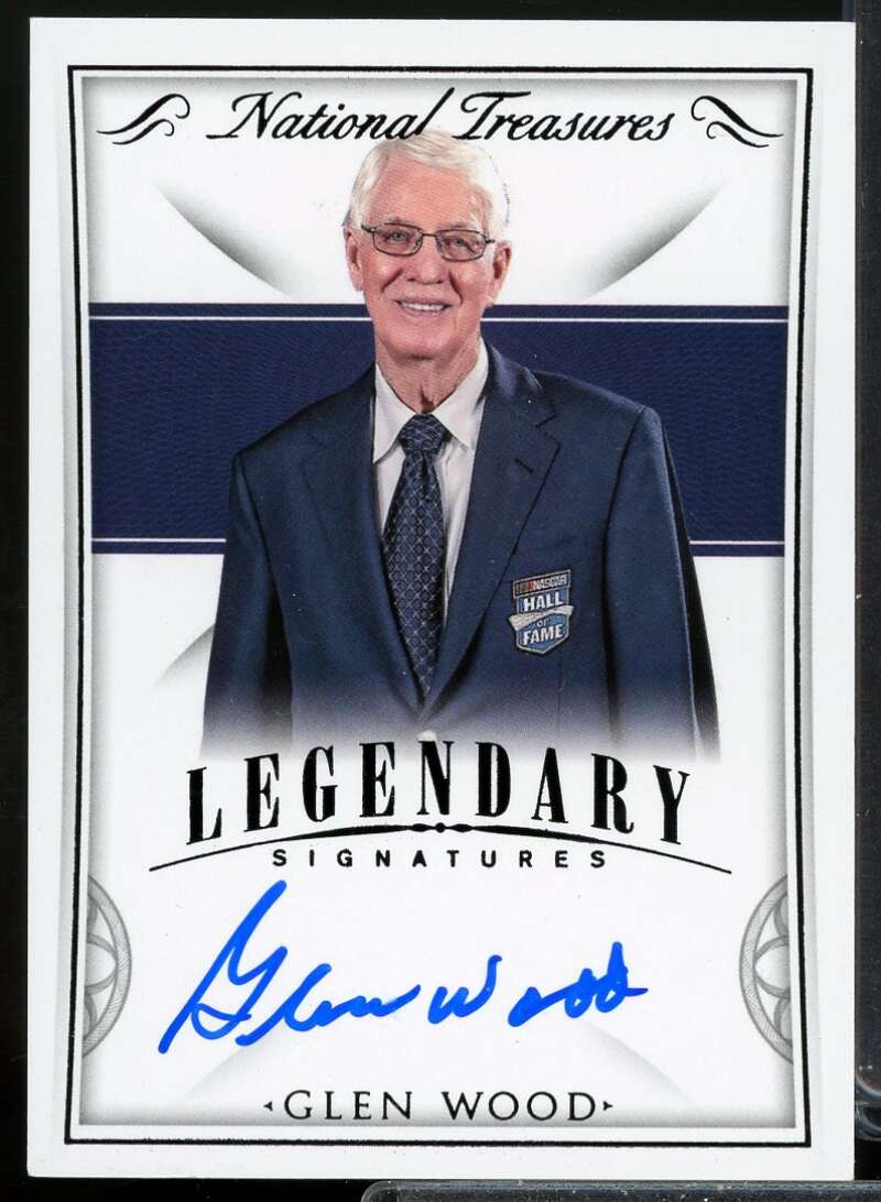Glen Wood Card 2016 Panini National Treasures Legendary Signatures Black #9  Image 1