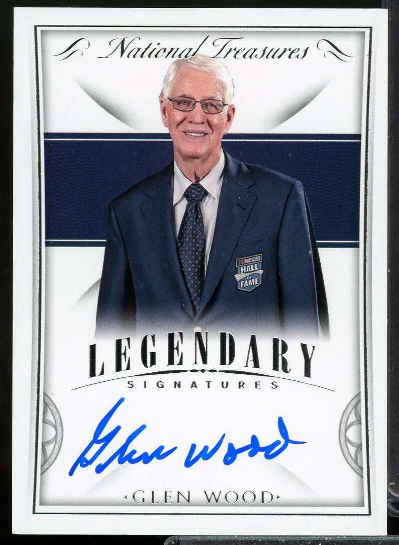 Glen Wood Card 2016 Panini National Treasures Legendary Signatures Silver #9  Image 1