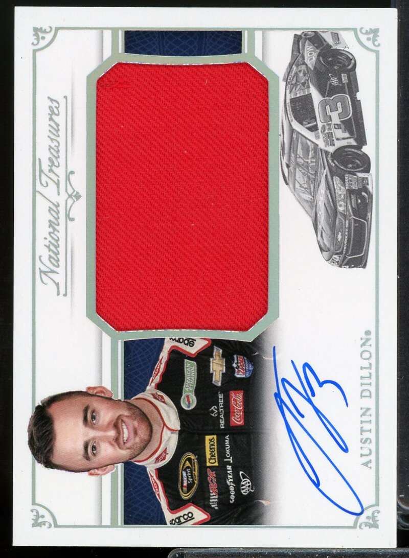 Austin Dillon Card 2016 National Treasures Jumbo Firesuit Signatures Silver #2  Image 1