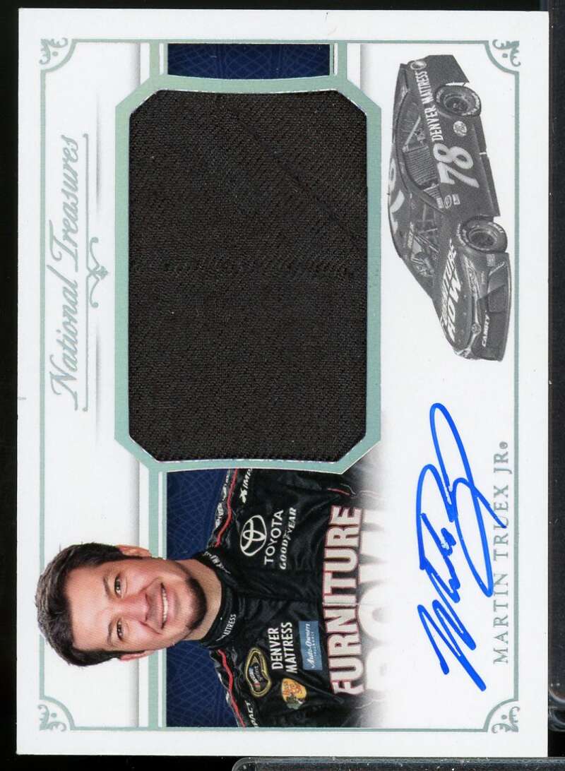 Martin Truex Jr. 2016 National Treasures Jumbo Firesuit Signatures Silver #20  Image 1