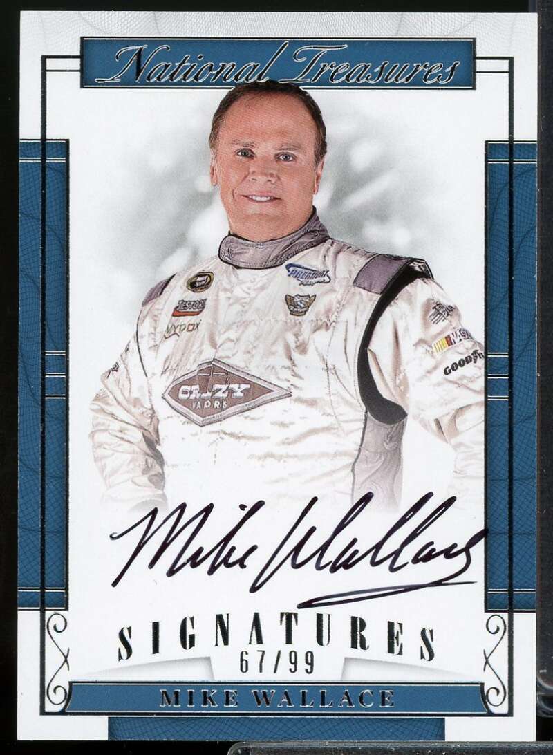 Mike Wallace Card 2017 Panini National Treasures Signatures #11  Image 1