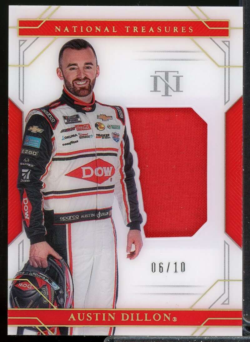 Austin Dillon Card 2020 Panini National Treasures Silhouettes Holo Gold #16  Image 1