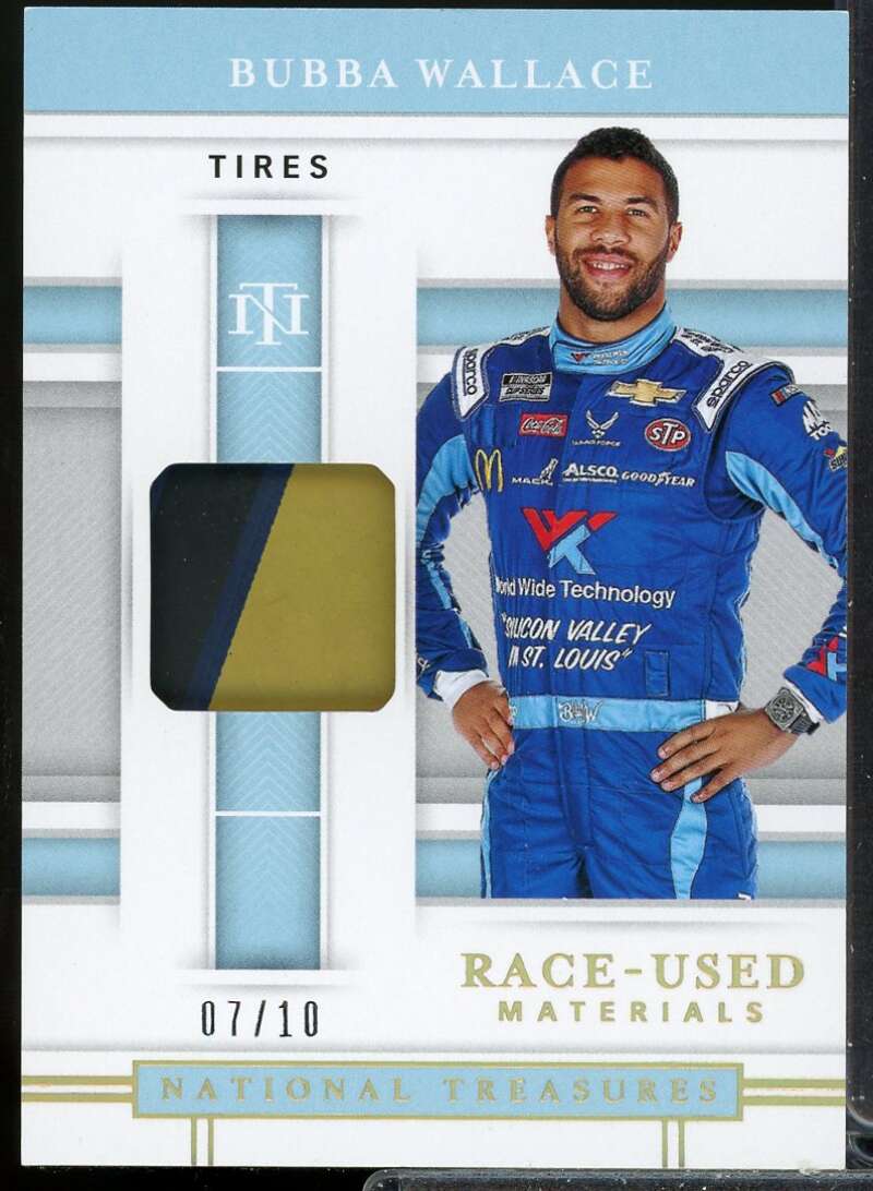 Bubba Wallace 2020 Panini National Treasures Colossal Race Used Tires Prime #5  Image 1